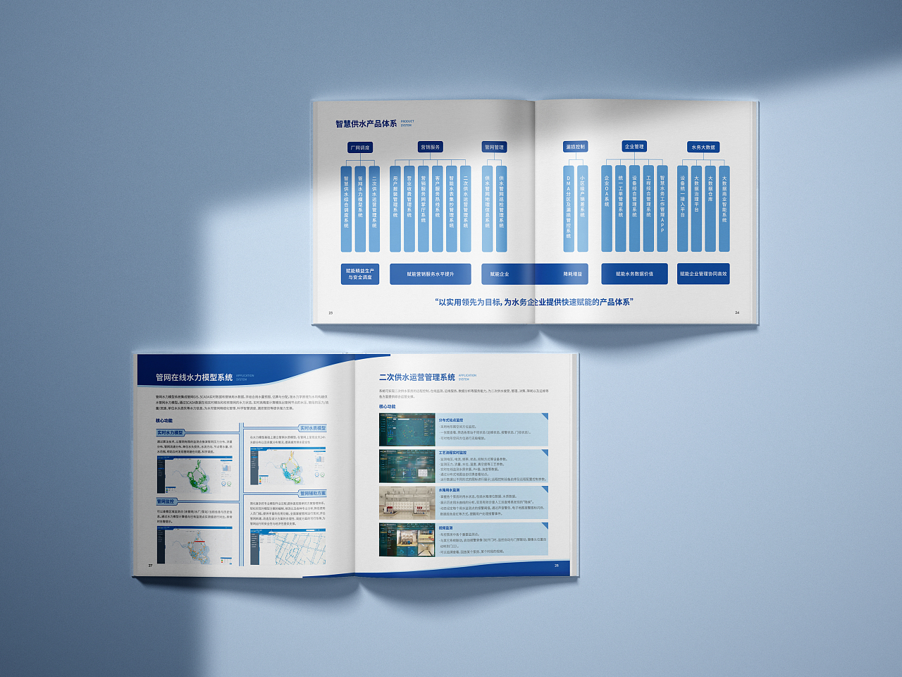 智慧供水画册 智慧水务画册 系列产品手册设计
